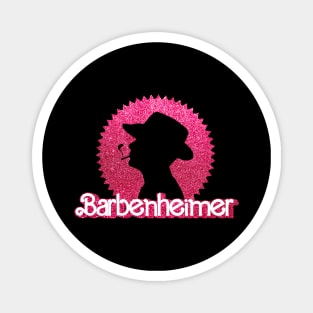 Barbenheimer Glitter Magnet